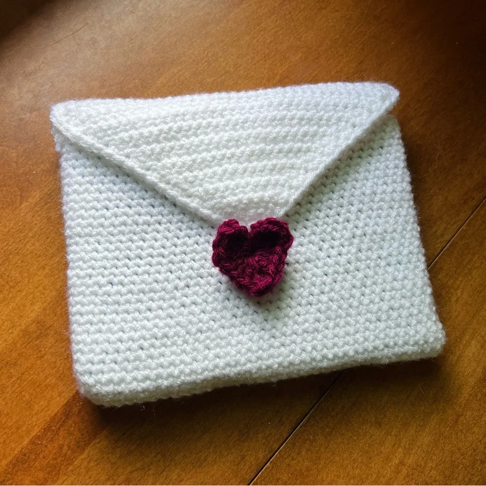 Handmade Crochet Love Letter Kindle Sleeve